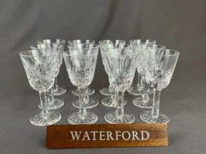 12 Waterford Crystal LISMORE 3 ½” Small Liqueur Cocktail/Cordial Glasses: MINT - Picture 1 of 9
