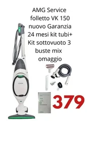 VORWERK FOLLETTO VK 150 NUOVO+KIT TUBI- 24 MESI DI GARANZIA-buste Sottovuoto - Foto 1 di 7