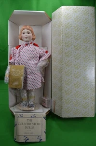 Vintage Franklin Mint Erbstück Jello Mädchen Puppe 12", Porzellankopf, neu im Karton - Bild 1 von 6