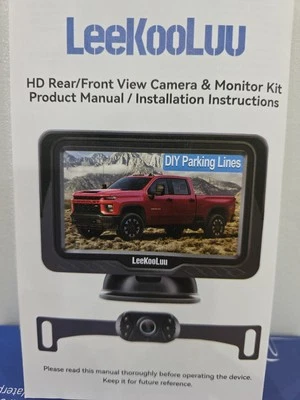 LeeKooLuu LK3 HD 1080P Backup Camera with Monitor Kit - Image 1 of 2
