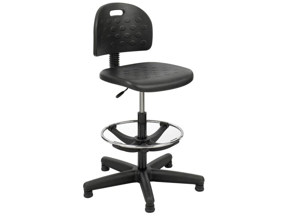 Safco Soft Tough Deluxe Workbench Chair in Black Finish 6912