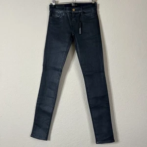 J BRAND Damen Skinny Leg Low Rise 10” Beinöffnung Grau Metallic Neu - Bild 1 von 9