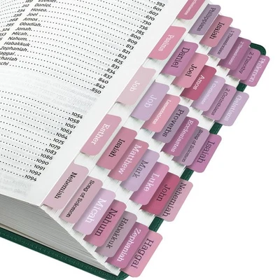 Bible Tabs, 75 Tabs, Laminated Bible Index Tabs for Women and Men, Bible Book... - Image 1 of 4