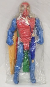Vintage Blow Mold Spider-Man Paratrooper 1980s unopened parachute Bootleg - Picture 1 of 16