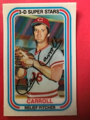 1976 Kellogg's CLAY CARROLL #6     MINT ++++++  (White Sox on Back) - Image 1 of 2