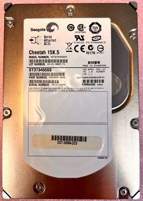 Seagate ST373455SS 73GB, 15K, SAS 3.5" Enterprise Hard Drive - Image 1 of 4