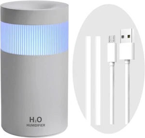 Bedroom Quiet Mini Humidifier YinQin Colour Changing Air Moisture Grey J26 N - Picture 1 of 6