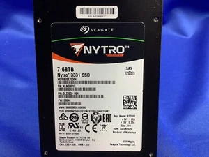 XS7680SE70004 Seagate Nytro 3331 7.68TB SAS 12Gb/s 2.5in ENT SSD - Picture 1 of 5