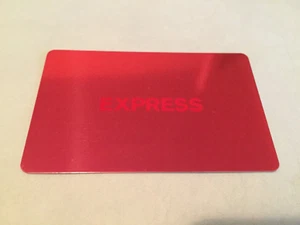 EXPRESS Classic Logo on Red ( 2004 ) Foil Gift Card ( $0 - NO VALUE ) - Picture 1 of 1
