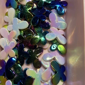 Black And White Butterfly Bead - Picture 1 of 2