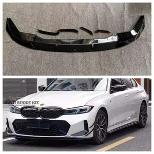 For BMW 2023-24 M340i V Style Black Front Bumper Lip Body Kit Special Offer - Picture 1 of 10