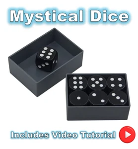 MYSTICAL DICE MAGIC TRICK: Easy to Do Close up Effect - Includes Video Tutorial - Foto 1 di 5