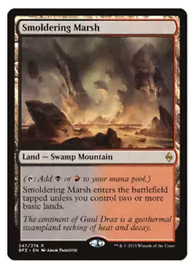MTG Smoldering Marsh - Battle for Zendikar NM - Picture 1 of 1
