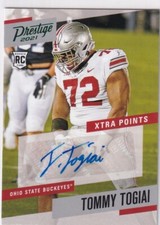 2021 PANINI PRESTIGE TOMMY TOGIAI RC ROOKIE AUTOGRAPH AUTO
