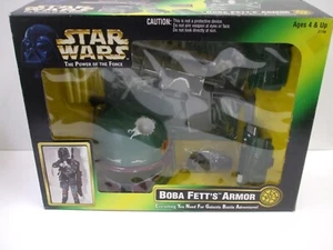 1997 Kenner STAR WARS POTF Boba Fett's Armor Set Helmet Blaster Gauntlets & More - Picture 1 of 9