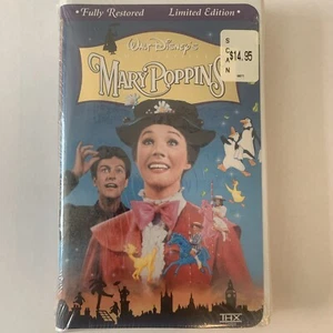 Mary Poppins VHS Fully Restored Limited Edition NEW! STILL SEALED FREE SHIPPING - Foto 1 di 8
