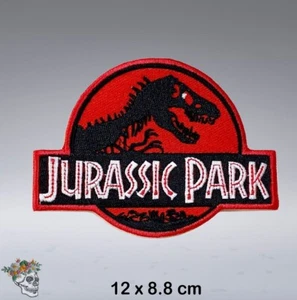 Insignia de parche bordada de hierro para coser de videojuego de película Parque Jurásico - Imagen 1 de 1