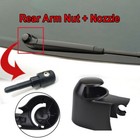 1 Set Rear Windscreen Wiper Arm Cap Nut + Washer Cover Jet Nozzle For Skoda