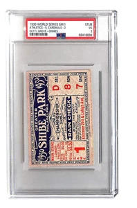 1930 World Series Ticket Game 1 A's v Cardinals Shibe Park PSA 3 68418896 - Picture 1 of 2