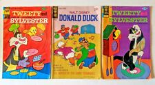 2 Tweety and Silvester #40 1974 & #47 1975, 1 Donald Duck Sept 1970  