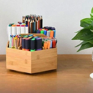 Desk Organizer 360 Rotation Pencil Holder Pen Holder for Home Office Brushes - Picture 1 of 5