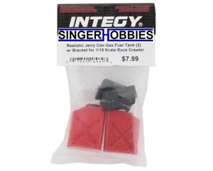 INTEGY INTC25183R 1/10 Scale Crawler Jerry Can FAKE Tank Set (2) (Red) HH - Picture 1 of 2