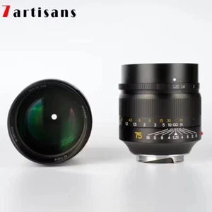 7artisans 75mm F1.25 Full Frame Large Aperture Lens For Leica M-Mount Cameras - Picture 1 of 13