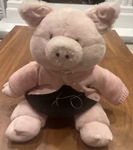 Build a Bear Pink Pig Plush 18" Stuffed Animal Toy 2004 RETIRED 50’s Outfit HTF - Picture 1 of 10