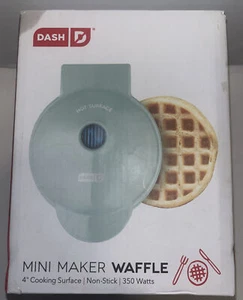 Dash Mini Waffle Maker - Aqua (NIB) - Picture 1 of 6