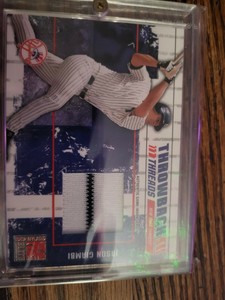 2003 (YANKEES) Donruss Elite Throwback Threads Prime #7 Jason Giambi Yanks 