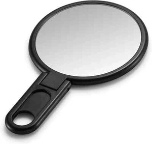 OMIRO Small Hand Mirror, 3 Inches Mini Held Compact Folding 1 Pc, Black - Picture 1 of 6