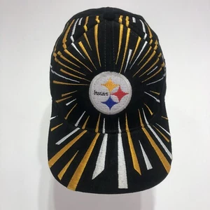Vintage Pittsburgh Steelers NFL Snapback Hat. Game day Shockwave Football. RARE - Picture 1 of 8
