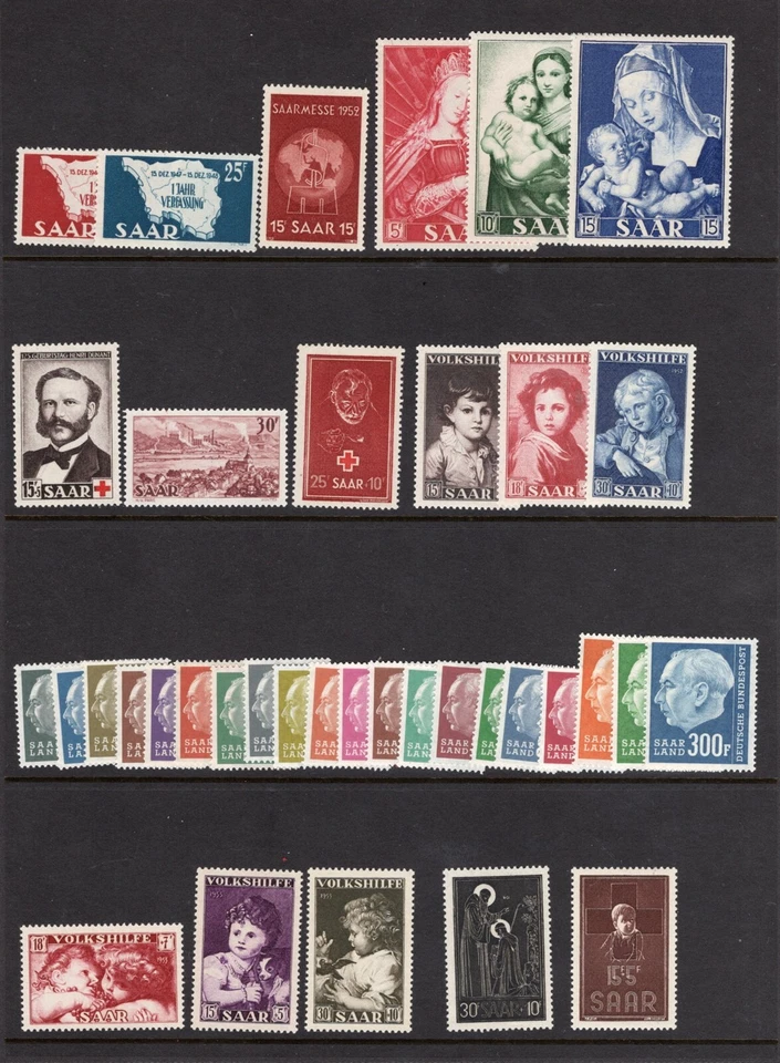 SAAR NICE MINT NH STAMP COLLECTION COMPLETE SETS - Image 1 of 1