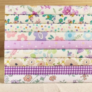 Sewing Cotton Fabric Bundles 10" Squares Quilting Patchwork Floral Scraps Lot - Picture 1 of 10