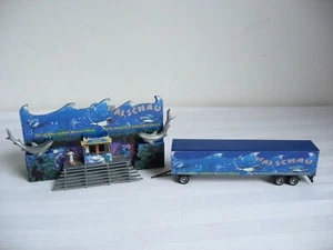KE99* FALLER H0 443 + 1024 Hai-Show +Sattelzug, gebaut - Bild 1 von 6