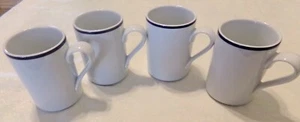 4 Dansk Bistro Christianshavn Tall Mugs 4 1/8" Made in Portugal EUC! - Picture 1 of 4
