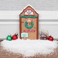 Opening Christmas Elf Elves Fairy Door Décor Accessories Santa's Workshop Décor