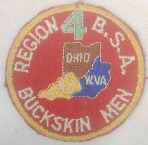 VINTAGE BSA REGION 4 BUCKSKIN MEN Patch - Picture 1 of 2