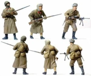Rusos atacando, uniformes de invierno. Preiser 16600 Nueva escala 1/87 - Imagen 1 de 1