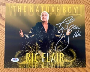 Ric Flair The Nature Boy WWE Wrestlemania Signed 8x10 Photo PSA COA RARE I - Picture 1 of 1