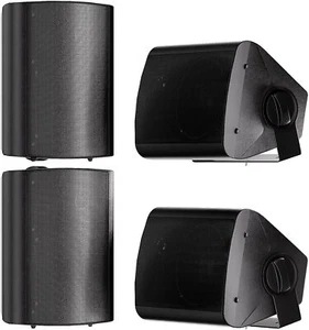 5.25" Outdoor Speakers Wired Waterproof Wall Mount Speakers Patio Garage,2 Pairs - Bild 1 von 28