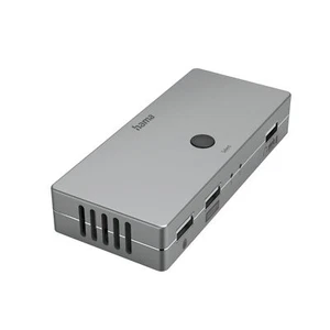 Hama KVM-Switch für 2 PCs Notebook Macbook Umschalter, 3x USB-A 1x HDMI 4K 30Hz - Bild 1 von 7