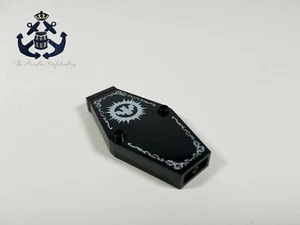 Lego schwarzer Sargdeckel mit weißem Fledermausmuster 10304pb01 - Monster Fighters  - Bild 1 von 1