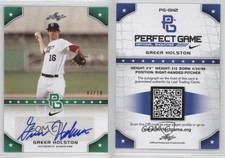 2015 Leaf Perfect Game National Showcase Green /10 Greer Holston #PG-GH2 Auto