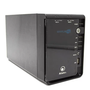 Atlantis DISKMASTER G502D Nas With 2 Slot up To 2TB+ HDD Mens 500 GB - Picture 1 of 6