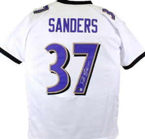 Deion Sanders Autographed White Pro Style Jersey - Beckett W Hologram *Silver - Picture 1 of 3
