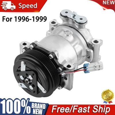 AC Compressor w/ Clutch for 1996-1999 Chevy K1500 2500 3500 P30 / GMC C1500 2500 - Изображение 1 из 4