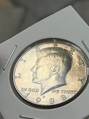 1988 P Kennedy Half Dollar Double Die Reverse - Image 1 of 4