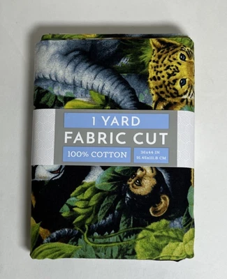 David Textiles 1 yarda Tela de Algodón Corte - Estampado Animal - 1 yarda x 44" NUEVO Foto 1 de 3