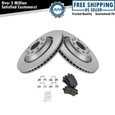 Rear Brake Pad & Rotor Kit Fits 2016-2021 Volkswagen GTI 2006-2007 Passat - Image 1 of 4